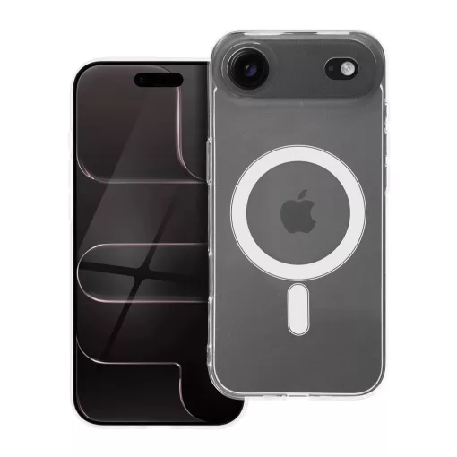 iPhone 17 AIR készülékhez Mag Cover 2 mm-es tok, MagSafe kompatibilis, kameravédő, átlátszó