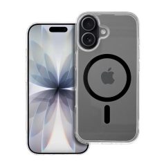   Drop Glue Colorful Ring Mag Cover tok iPhone 17 készülékhez, MagSafe-kompatibilis, fekete