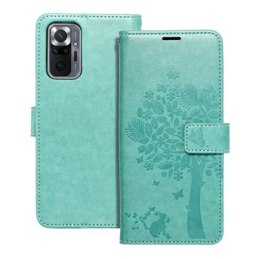 MEZZO könyvtok Xiaomi Redmi Note 10 Pro készülékhez, zöld
