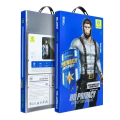   Mr. Monkey 5D üvegfólia Apple iPhone 17 Air készülékhez (Anti-Peep Strong Privacy) fekete