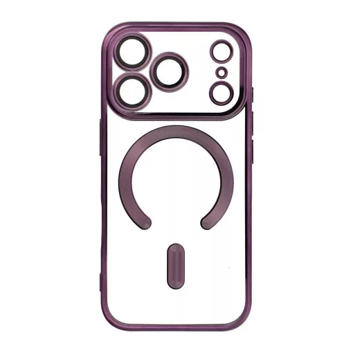 Electro Mag Cover tok iPhone 17 PRO készülékhez, MagSafe-kompatibilis, lila