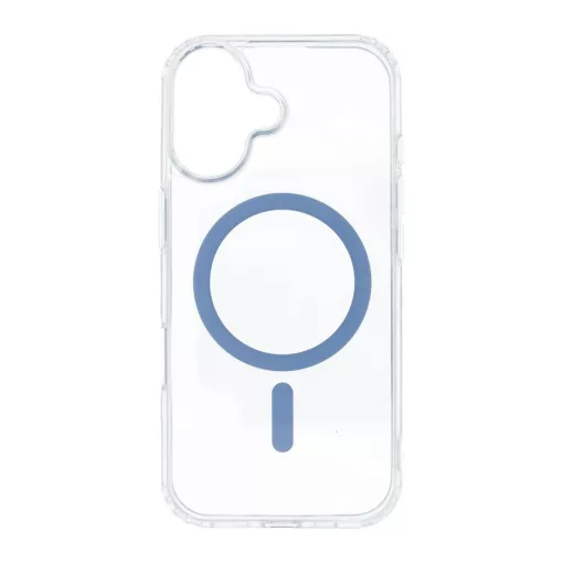 Drop Glue Colorful Ring Mag Cover MagSafe-kompatibilis tok iPhone 17 készülékhez, világoskék