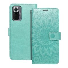  MEZZO könyvtok Xiaomi Redmi Note 10 Pro készülékhez mandala green