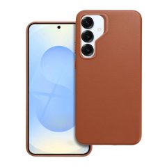   Samsung S25 PLUS készülékhez Leather Mag Cover tok, kompatibilis MagSafe, barna