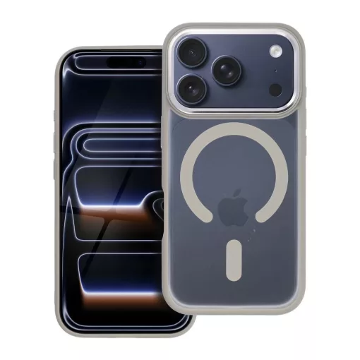 Matte Mag Cover tok iPhone 17 Pro készülékhez, MagSafe-kompatibilis, titán