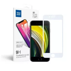   Blue Star 5D edzett üvegfólia (full glue) iPhone 7/8/SE 2020/SE 2022 készülékekhez fehér