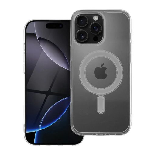 iPhone 16 Pro Max készülékhez tok Mag Cover (STR) kompatibilis MagSafe átlátszó