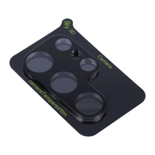 5D Full Glue kamera lencsevédő edzett üveg Samsung Galaxy S24 Ultra készülékhez fekete