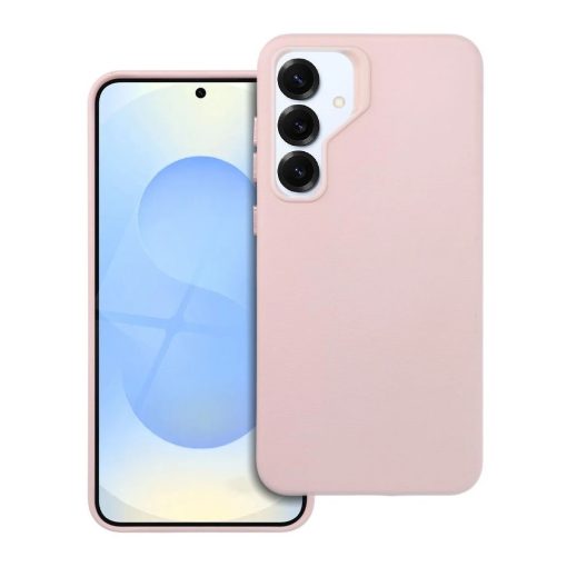 Samsung S25 PLUS készülékhez Leather Mag Cover tok, MagSafe-kompatibilis, rózsaszín