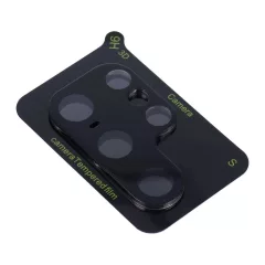   5D Full Glue kamera edzett üvegfólia Samsung Galaxy S23 Ultra készülékhez, fekete