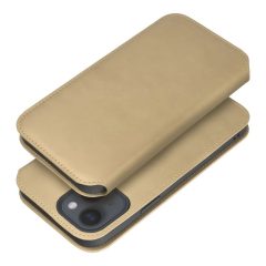 DUAL POCKET könyvtok iPhone 17 Pro Max készülékhez arany