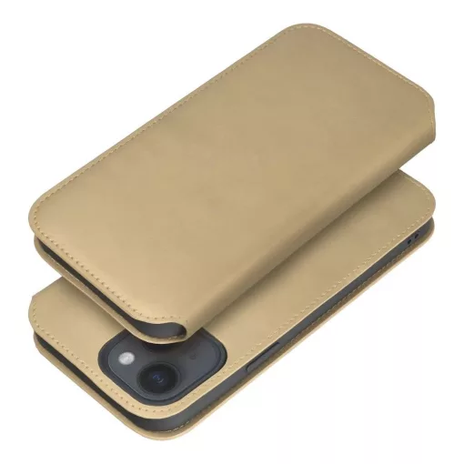 DUAL POCKET könyvtok iPhone 17 Pro Max készülékhez arany