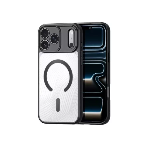 DUX DUCIS AIMO MAG MagSafe-kompatibilis tok iPhone 17 Pro készülékhez Open Ring Version fekete