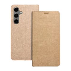   LUNA Book Gold tok Samsung Galaxy S24 FE készülékhez arany