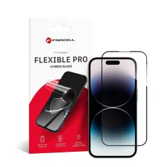   Forcell hibrid üvegfólia iPhone 14 PRO készülékhez Flexible 5D fekete