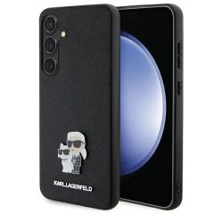  KARL LAGERFELD SAFFIANO KC PIN tok Samsung S24 Plus készülékhez fekete