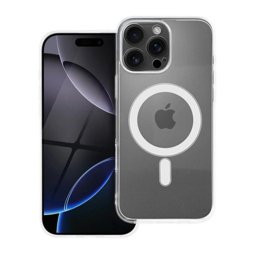 iPhone 16 Pro Max készülékhez Mag Cover 2 mm-es tok, MagSafe-kompatibilis, kameravédelemmel, átlátszó