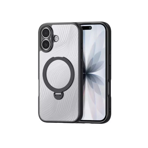 DUX DUCIS AIMO MAG STAND tok iPhone 17 készülékhez, MagSafe-kompatibilis, fekete