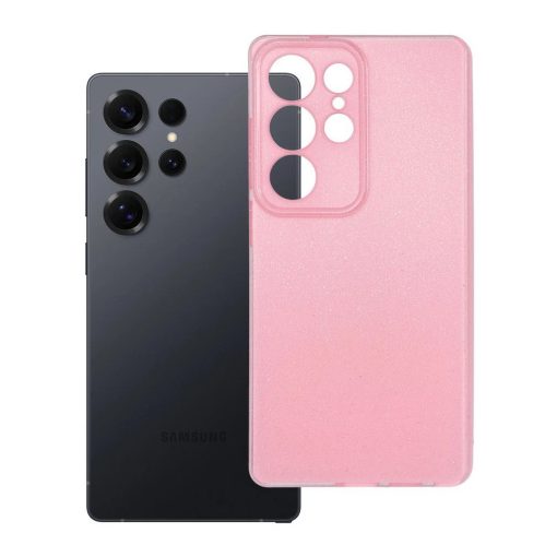 Samsung S25 Ultra készülékhez Clear Case 2 mm Blink tok rózsaszín