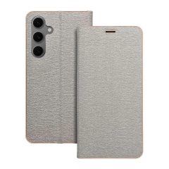   LUNA Book Gold tok Samsung Galaxy S24 FE készülékhez ezüst