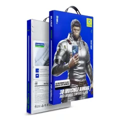   Mr. Monkey 5D üvegfólia Apple iPhone 16 Pro készülékhez (3D Invisible Airbag Anti-broken) fekete