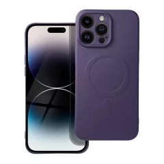   Silicone Mag Cover tok MagSafe-kompatibilis iPhone 14 Pro Max készülékhez sötétlila