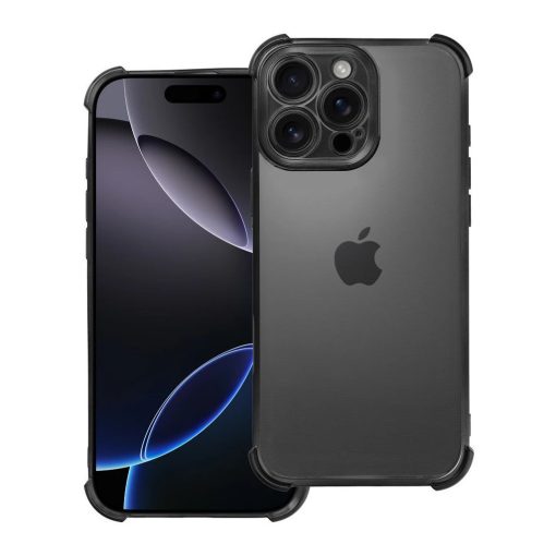 iPhone 16 Pro Max Antishock Electro tok készülékhez, fekete