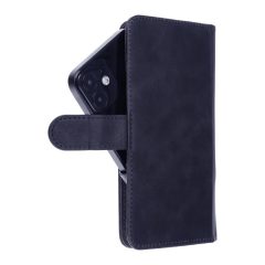   COMMON univerzális L méretű könyvtok iPhone 6 Plus/7 Plus/8 Plus/XS Max/11 Pro Max, Samsung Galaxy S20 FE/S21 FE/S10 Plus/A10/A32/A54, Xiaomi 12 Lite és Huawei P30 Pro készülékekhez sötétkék