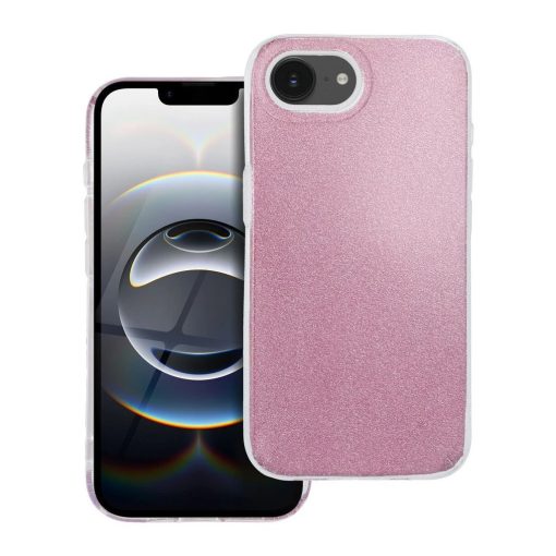 iPhone 16e (SE 4 2025) és 17e készülékhez tok, ragyogó rózsaszín