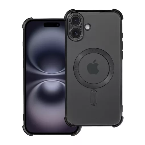 iPhone 16 Plus tok készülékhez MagSafe-kompatibilis Antishock Electro fekete