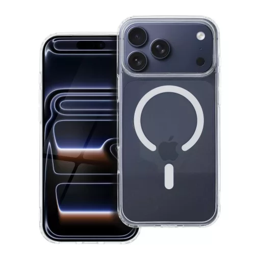 iPhone 17 PRO MAX készülékhez tok Drop Glue Colorful Ring Mag Cover MagSafe-kompatibilis fehér