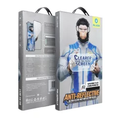   5D Mr. Monkey Glass kijelzővédő Strong Premium Ultra Clear AR Apple iPhone 16 Pro Max készülékhez fekete