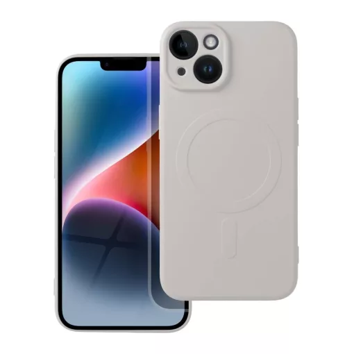 Silicone Mag Cover tok MagSafe-kompatibilis iPhone 14 készülékhez antikfehér