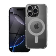   iPhone 16 PRO készülékhez Clear Mag Cover tok, ütésálló és kameravédelemmel, MagSafe-kompatibilis, átlátszó