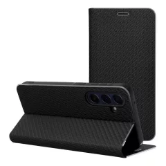 LUNA Book Carbon tok Samsung S25 Edge készülékhez fekete