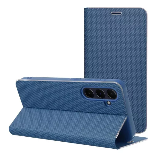 LUNA Book Carbon tok Samsung Galaxy S25 Edge készülékhez kék