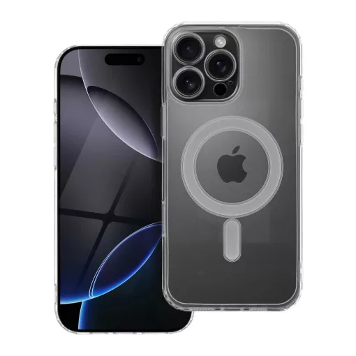 iPhone 16 PRO MAX készülékhez Clear Mag Cover STR / CAMERA PROTECTION tok, MagSafe kompatibilis, átlátszó