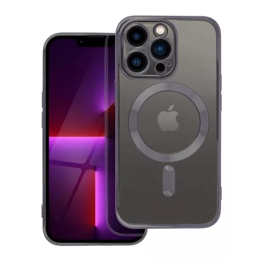 iPhone 13 PRO készülékhez Electro Mag Cover tok, MagSafe-kompatibilis, fekete