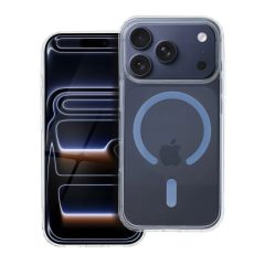   iPhone 17 Pro készülékhez Drop Glue Colorful Ring Mag Cover tok, MagSafe-kompatibilis, világoskék