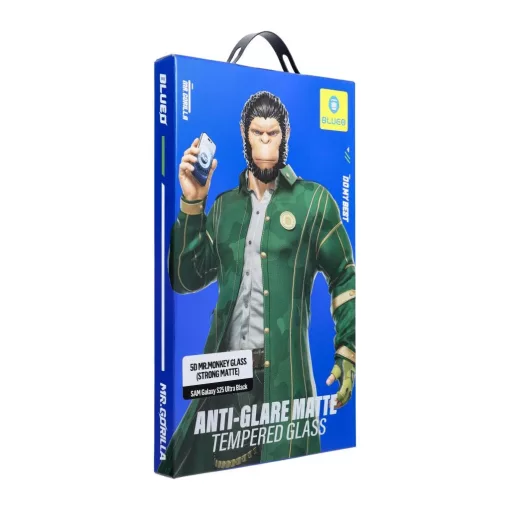 Mr. Monkey 5D üvegfólia Samsung Galaxy S25 Ultra készülékhez (AG Matte Glass), fekete