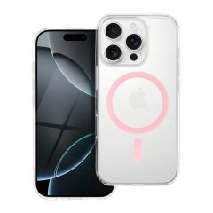   iPhone 16 Pro készülékhez Drop Glue Colorful Ring Mag Cover MagSafe kompatibilis tok, rózsaszín