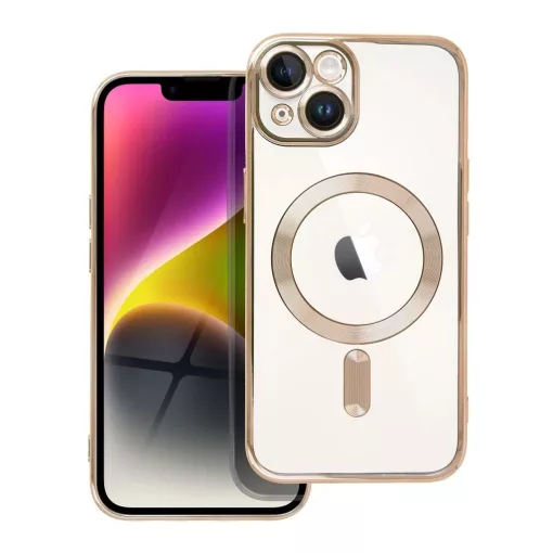 Electro Mag Cover tok iPhone 14 készülékhez, MagSafe-kompatibilis, arany