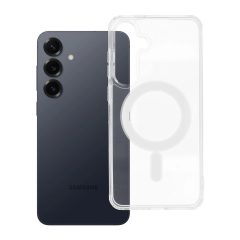   Clear Mag Cover STR tok Samsung S25 Plus készülékhez, MagSafe-kompatibilis, átlátszó