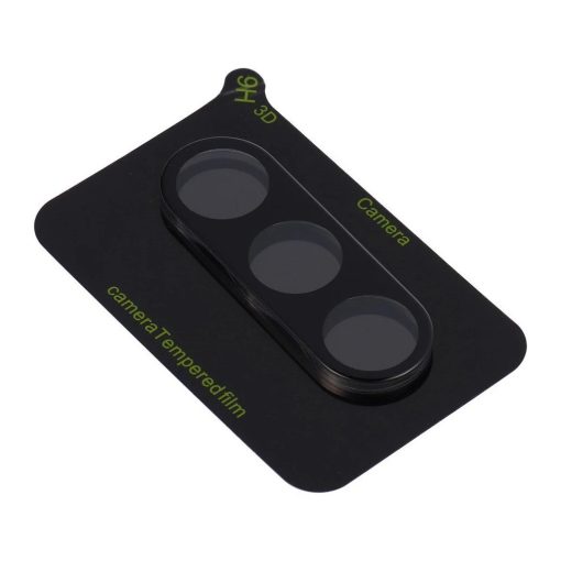 5D teljes ragasztásos kamera lencsevédő edzett üveg Samsung Galaxy S25 Plus készülékhez fekete