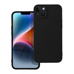   Silicone Mag Cover MagSafe-kompatibilis tok iPhone 14 Plus készülékhez fekete