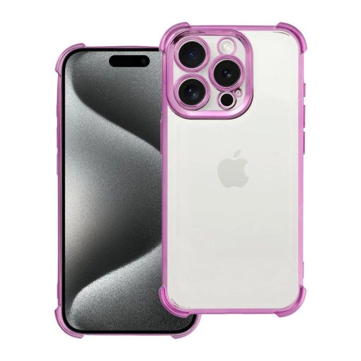 iPhone 15 Pro készülékhez Antishock Electro tok, lila