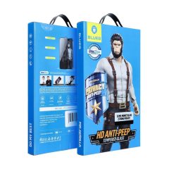   5D Mr. Monkey üvegfólia Samsung Galaxy S24 készülékhez Anti-Peep Strong Privacy fekete