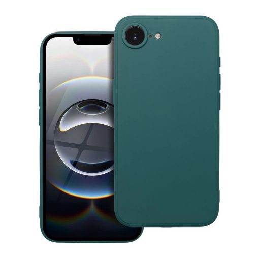 Tok iPhone 16e / SE 4 (2025) / 17e készülékekhez, matt sötétzöld