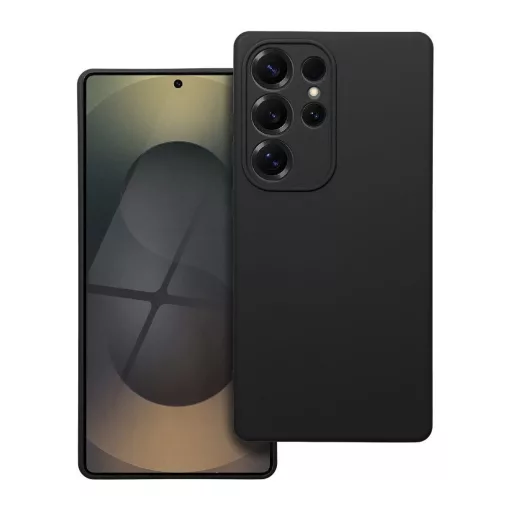 Szilikon tok Samsung S25 Ultra készülékhez, fekete