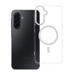   Frame Clear Hybrid Mag Cover tok MagSafe-kompatibilis Samsung A17 készülékhez átlátszó
